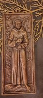 Bronze Relief, Heiliger Franz von Assisi