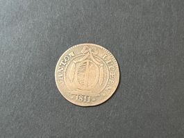 Münze 1 Batzen Kanton Luzern 1811 Billon