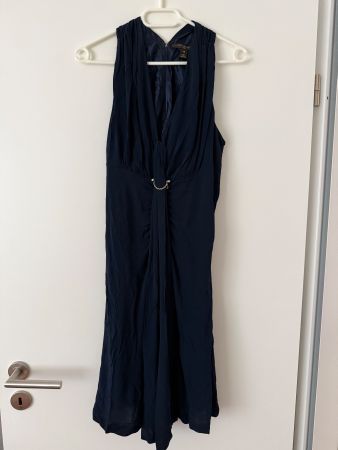 Elegantes, dunkles Louis Vuitton Sommerkleid. Gr. 38