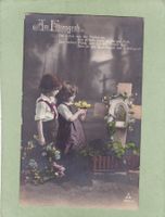 Kitsch Kinder Blumen Am Elterngrab 1917