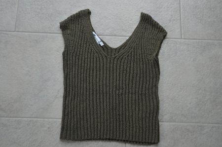 ärmelloses Strick T-Shirt Grösse S Yoors