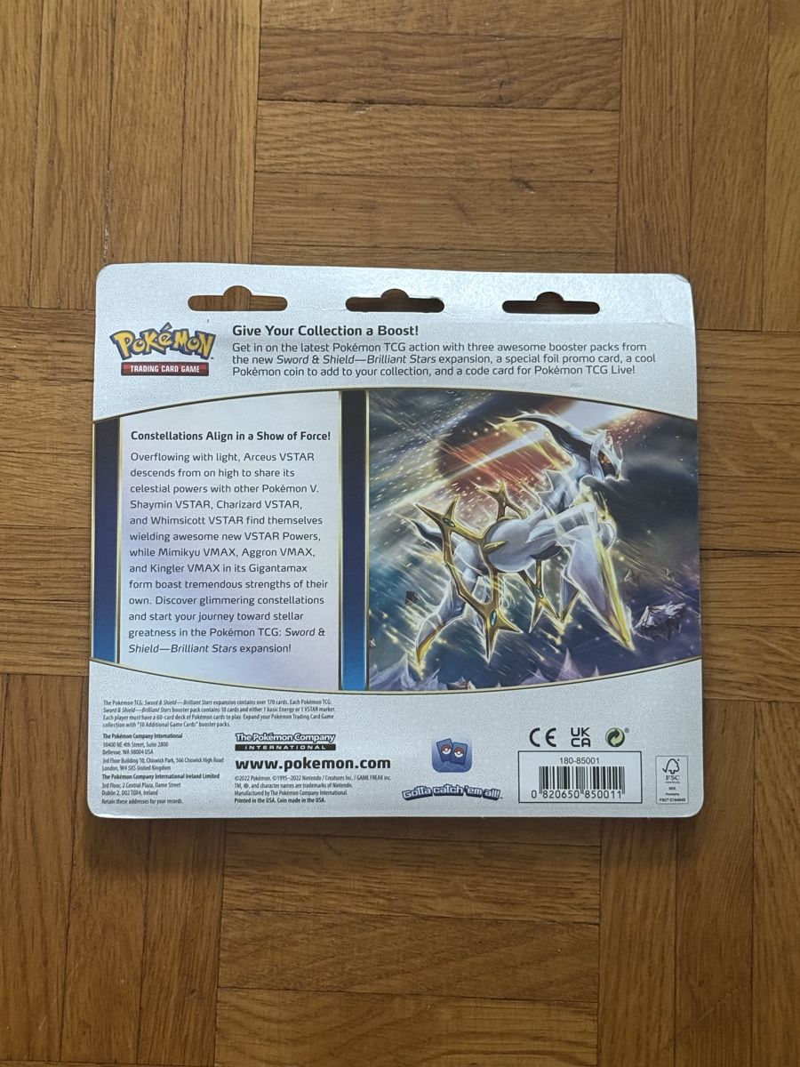 Pokémon Cartes à collectionner: Brilliant Stars blister 3 pack ENG – Neuf avec emballage d'origine à Thônex par retrolovech 1