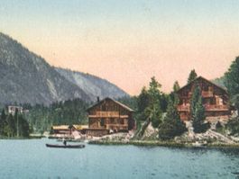 Lac de CHAMPEX: cpa société graphique Neuchâtel ~1910
