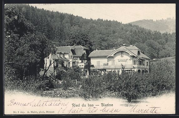 Cartes postales: AK Bienne, Ried du bas – D'occasion à Berlin par bartko-reher