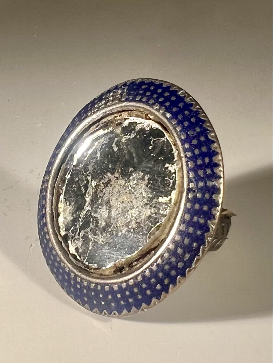 Anelli: Bague MULTAN argent a émail bleu  profond, pièce rare – Usato da Genève venduto da DELIRBEADS 3