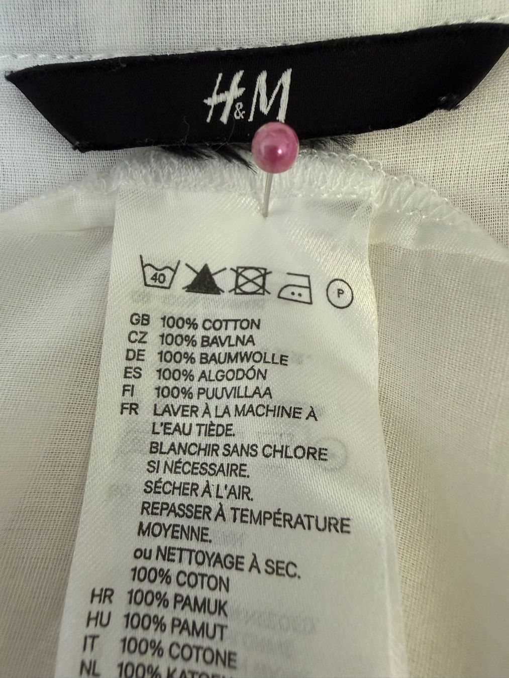 H&M Camicette: H&M - Blouse - L - coton – Usato da Sion venduto da accroshoes 6