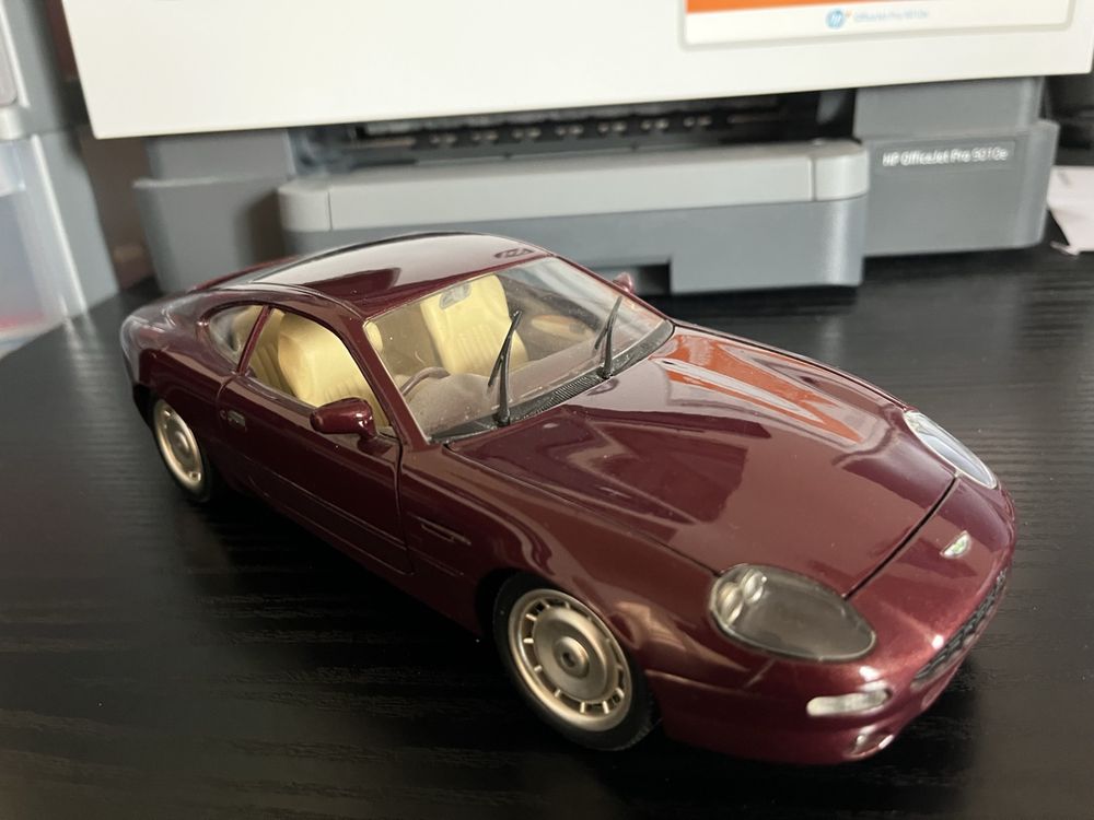 Aston Martin DB7 Chromée 1/18 GUILOY 67098 - Miniature De Collection état Neuf
