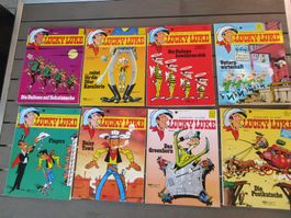 Lucky Luke,  schöne Alben Sammlung