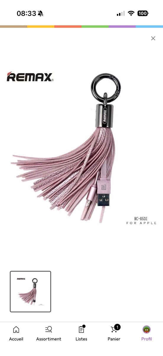 Câbles: Câble USB Lightning – D'occasion à Granges-Paccot par yvanperrenoud