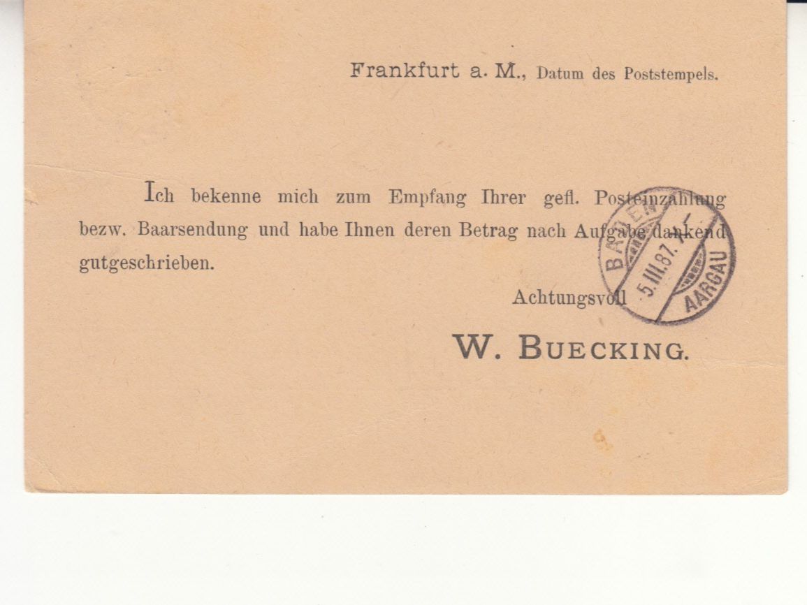 Tutti i francobolli: DR PK mit Mi 40 l , 1887 – Usato da Bürglen TG venduto da StampGraf 1