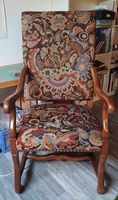 Sessel mit Gobelin Stickerei