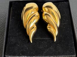 boucles d'oreilles clip vintage P.E.P (Erwin Pearl) vague