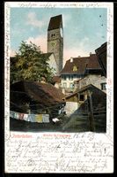 AK Interlaken, Kirche in Unterseen, 1903
