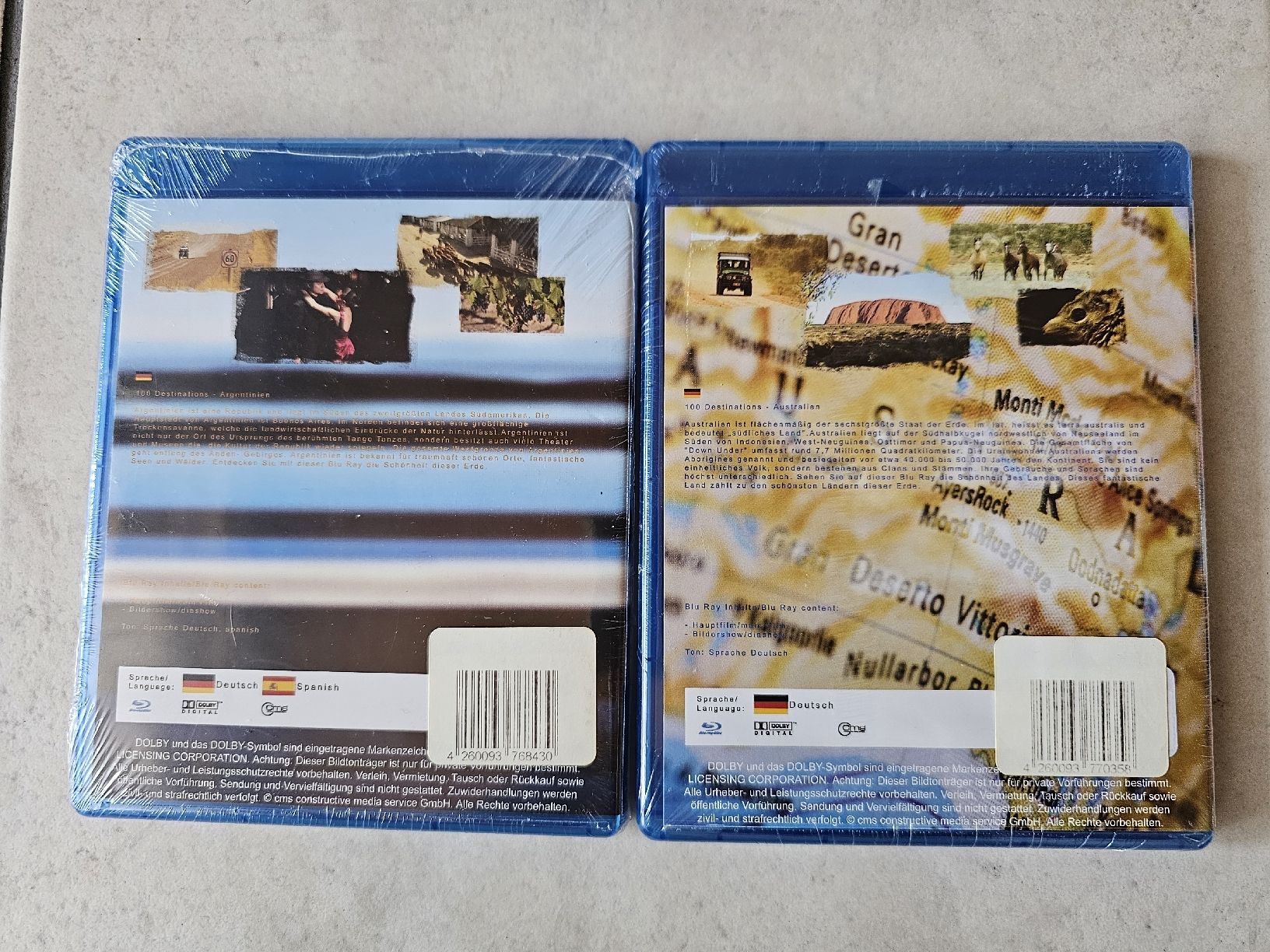 Alle DVDs: Argentinien & Australien - 100 Destinations / Bluray OVP – Neu und originalverpackt aus Schneisingen von backstore24 1
