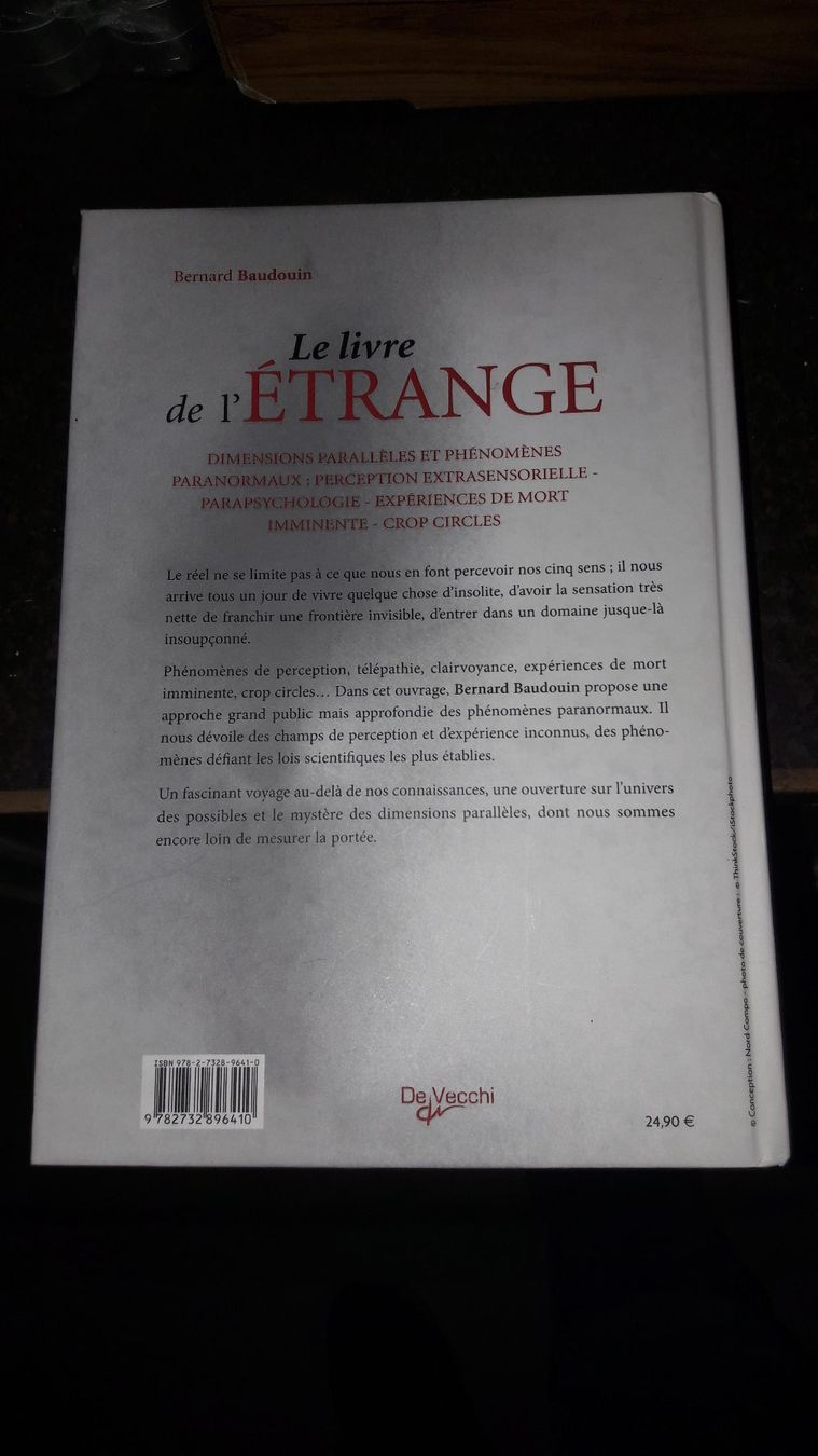 Libri: Le livre de l'étrange Bernard Baudouin – Usato da Laufen venduto da Mann455 2