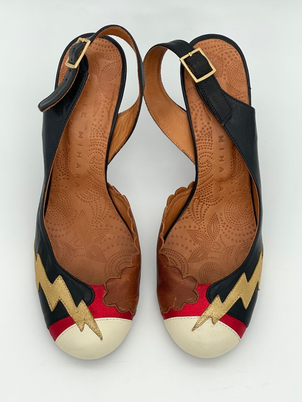 Chie Mihara Scarpe da donna: Chie Mihara Leder Slingback EU 39 Mehrfarbig – Usato da Zürich venduto da shoe_shop 4