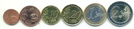 Zypern 1,5,10,20 Cents, 1+2 Euro (ohne 2 und 50 Cents)