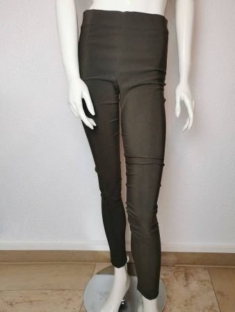 Olive Leggings Stoffhose Khaki - S
