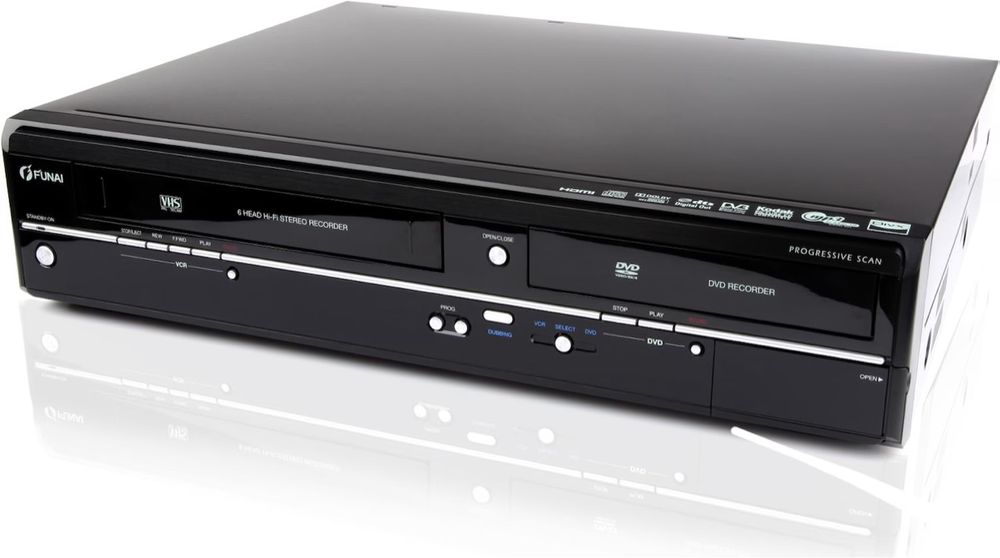 Funai DVD Video Cassette Recorder VHS WD6D-M100 mit Fernbedi (Gebraucht ...