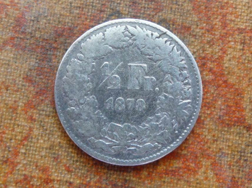 Tutti le monete: 1/2 Fr. 1878  (B) – Usato da Romanel-sur-Lausanne venduto da Swift13