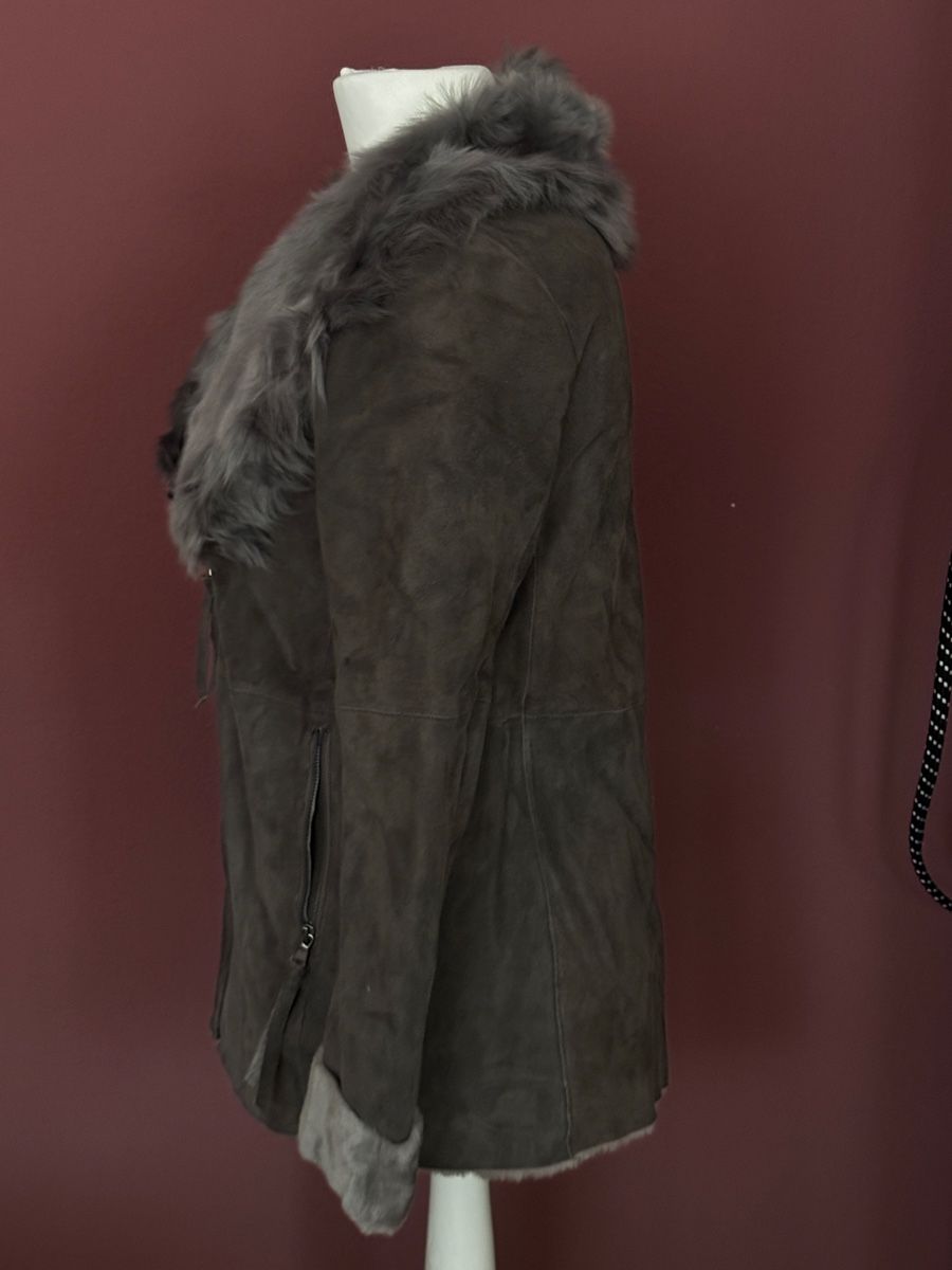 Zara Cappotti: Lammfelljacke anthrazit grau – Nuovo (secondo la descrizione) da Muttenz venduto da einfach-schoen 4