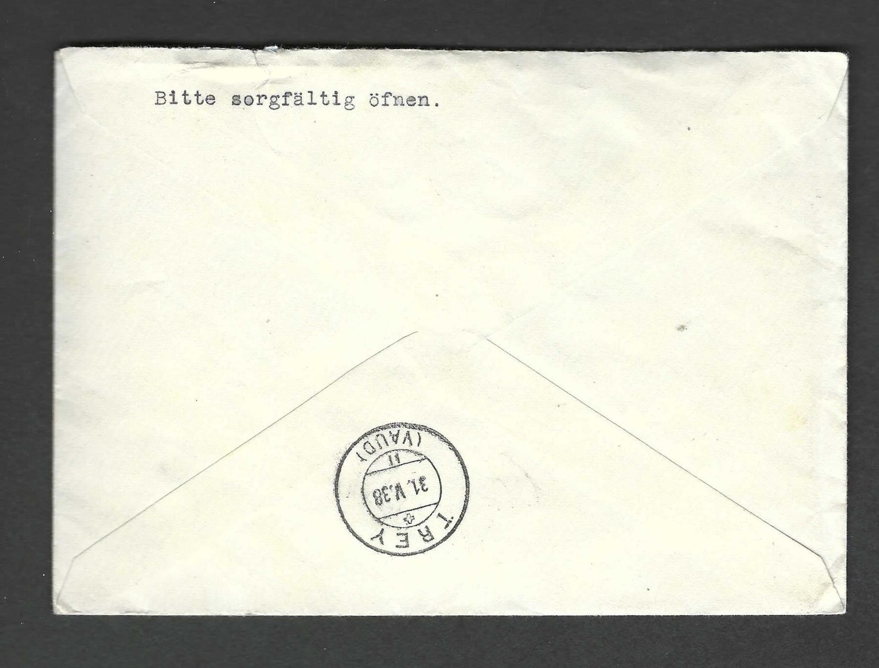 Alle Briefmarken: Flugpostmarken  Einschreiben Eilsendung Brief 1938 – Gebraucht aus Koblenz von Markenhimmel 1