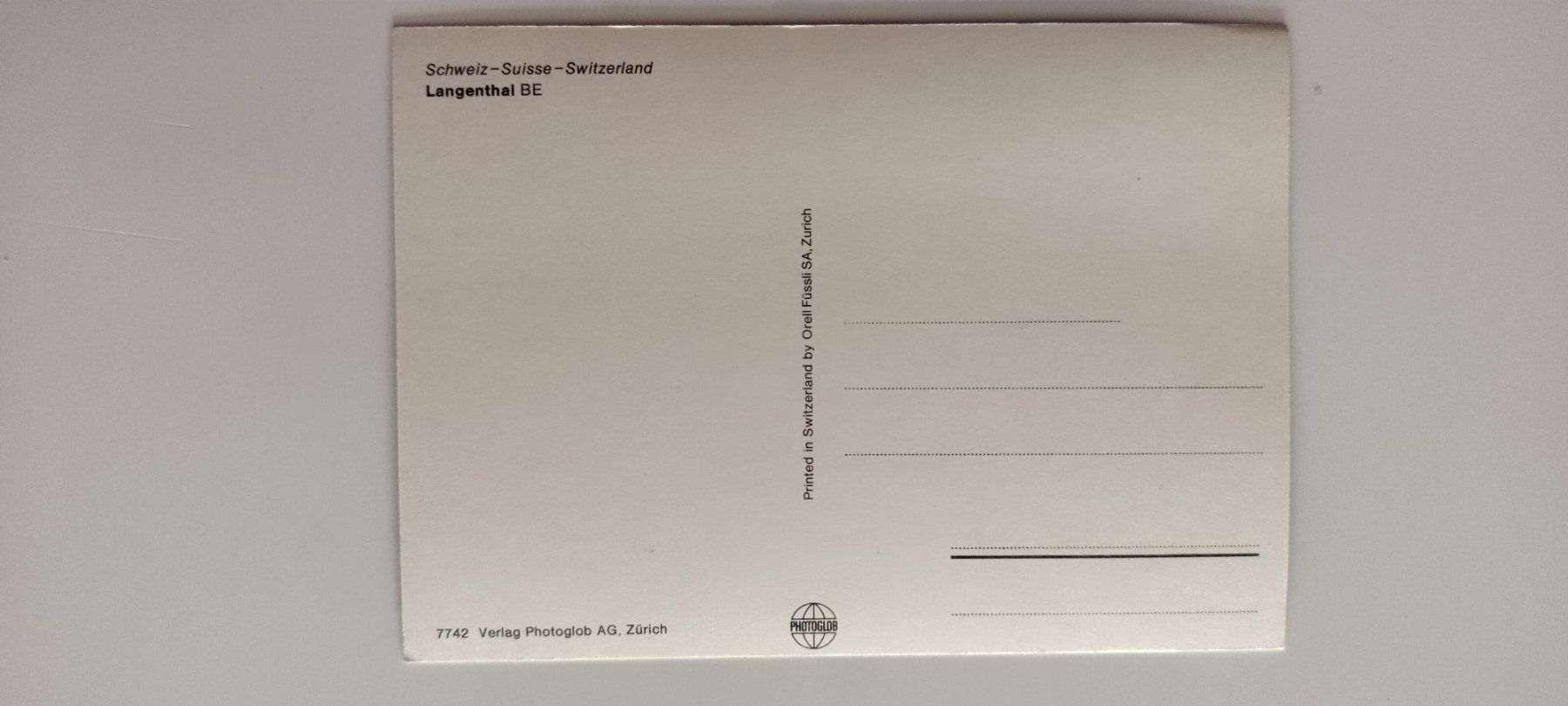 Cartoline postali: Alte Ansichtskarte von Langenthal BE, Top Zustand! – Usato da Ohmstal venduto da Lebensfreude05 1