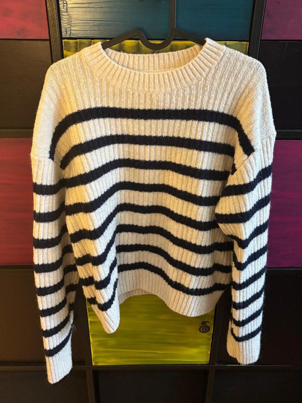 H&M Maglioni & Felpe: H&M Strickpullover, Grösse S, blau gestreift – Usato da Bülach venduto da reaos 1