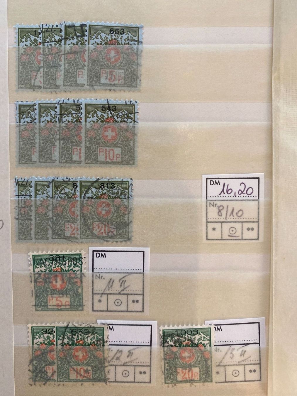 Alle Briefmarken: Alte Schweizer Briefmarken Lot Sammlung Wertziffern – Gebraucht aus Wil SG von Chefsugus 8