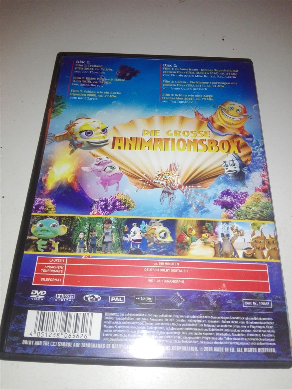 Tutti i DVDs: Die grosse Animationsbox  (6-Trickfilmen) – Usato da St. Gallen venduto da elk2021 5