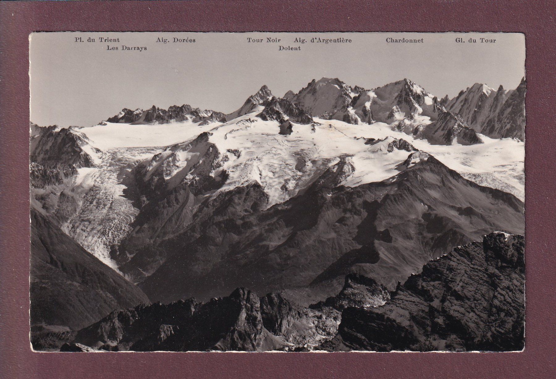 Cartoline postali: Glacier du TRIENT – Usato da Pully venduto da nicecards