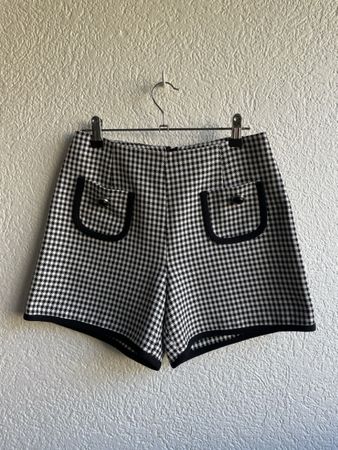 Shorts A.N.T. Pied-de-poule noir blanc