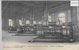 Geneve - Les forces motrices du Rhone - Interieur du Batimen