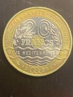 France, 20 Fr 1993 bronze alu & cupronickel