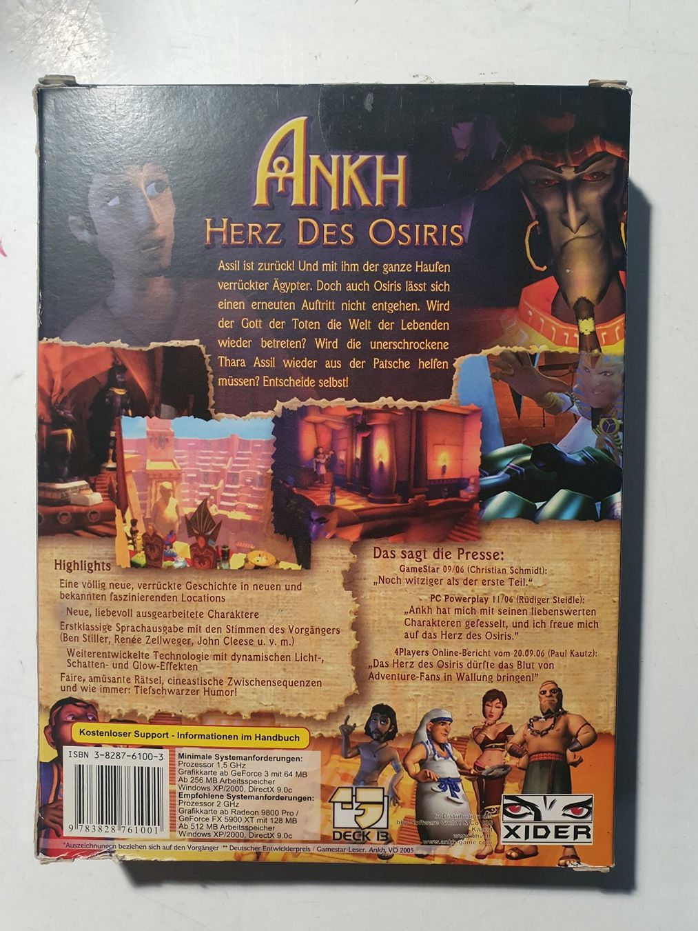 Spiele: PC Spiel Ankh Herz des Osiris – Gebraucht aus Zürich von loosebone 1