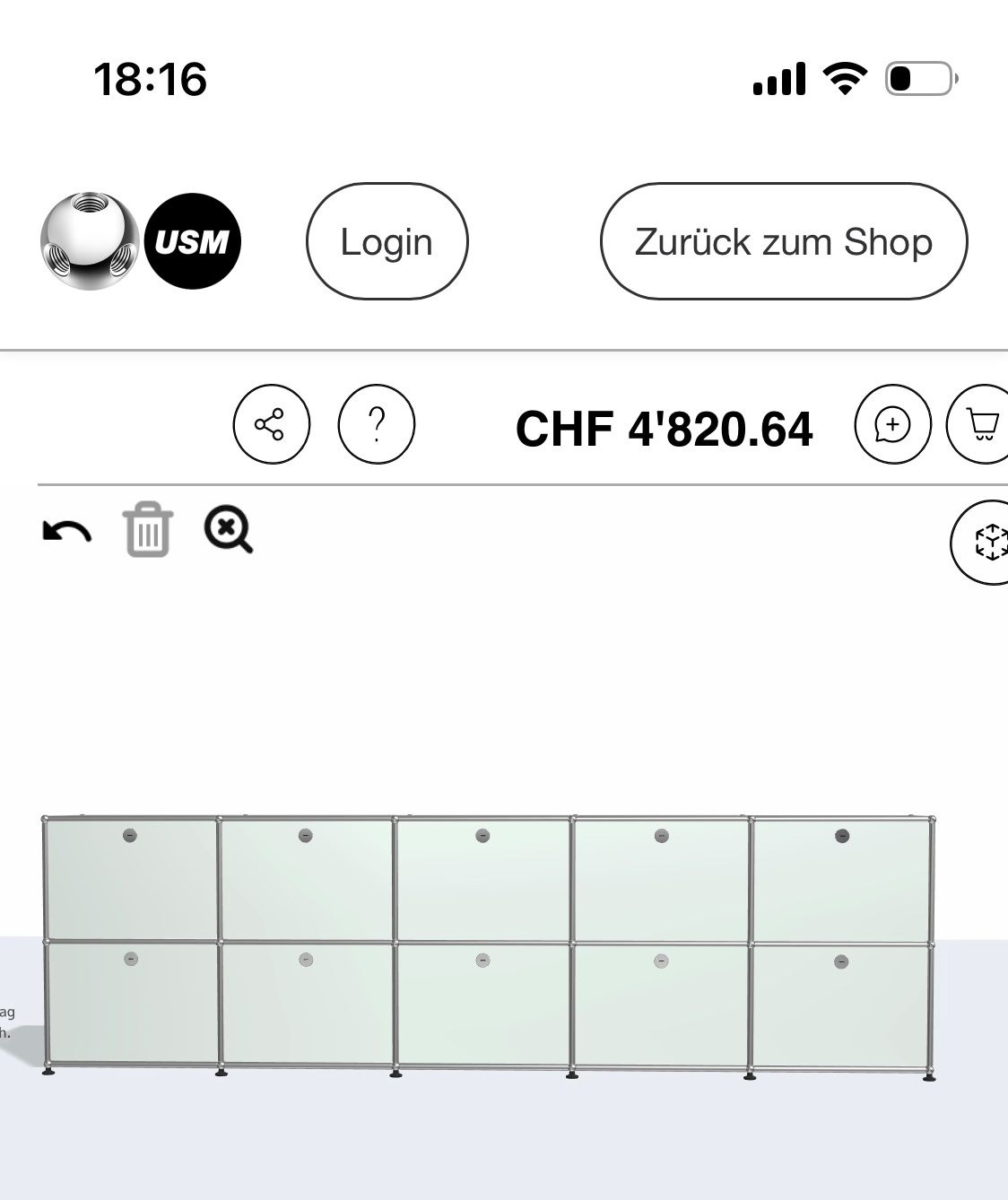 USM Cassettiere: USM Sideboard/ lichtgrau – Nuovo (secondo la descrizione) da Basel venduto da ang_vcb8 1