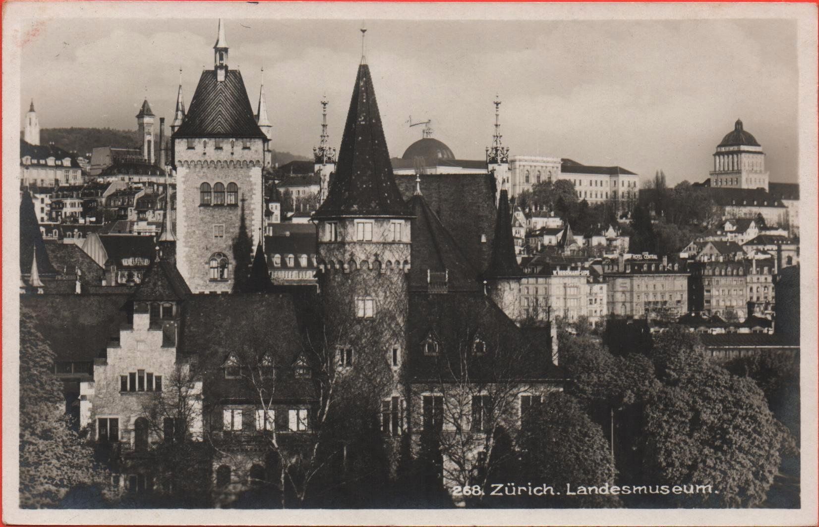 Cartoline postali: ZÜRICH Landesmuseum – Usato da Jona venduto da philajona