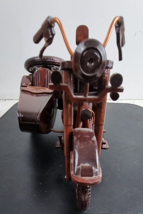 Modellbausätze & Standmodelle: Töff Motorrad Harley Davidson aus Holz – Gebraucht aus Flums von Flumsantik 2