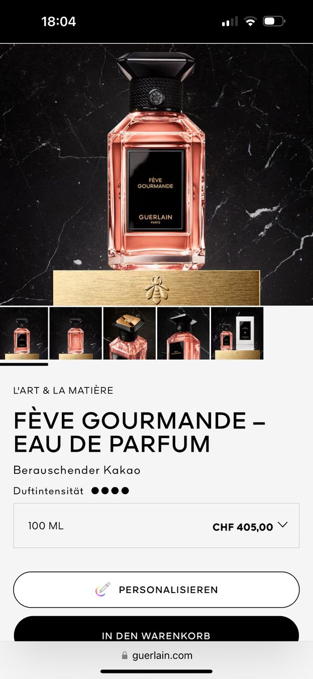 Guerlain Profumi & Eau de Toilette: ** GUERLAIN - FEVE GOURMANDE - 2.5ml  ** – Nuovo e nell'imballaggio originale da Giebenach venduto da BeautyLover.90s 2