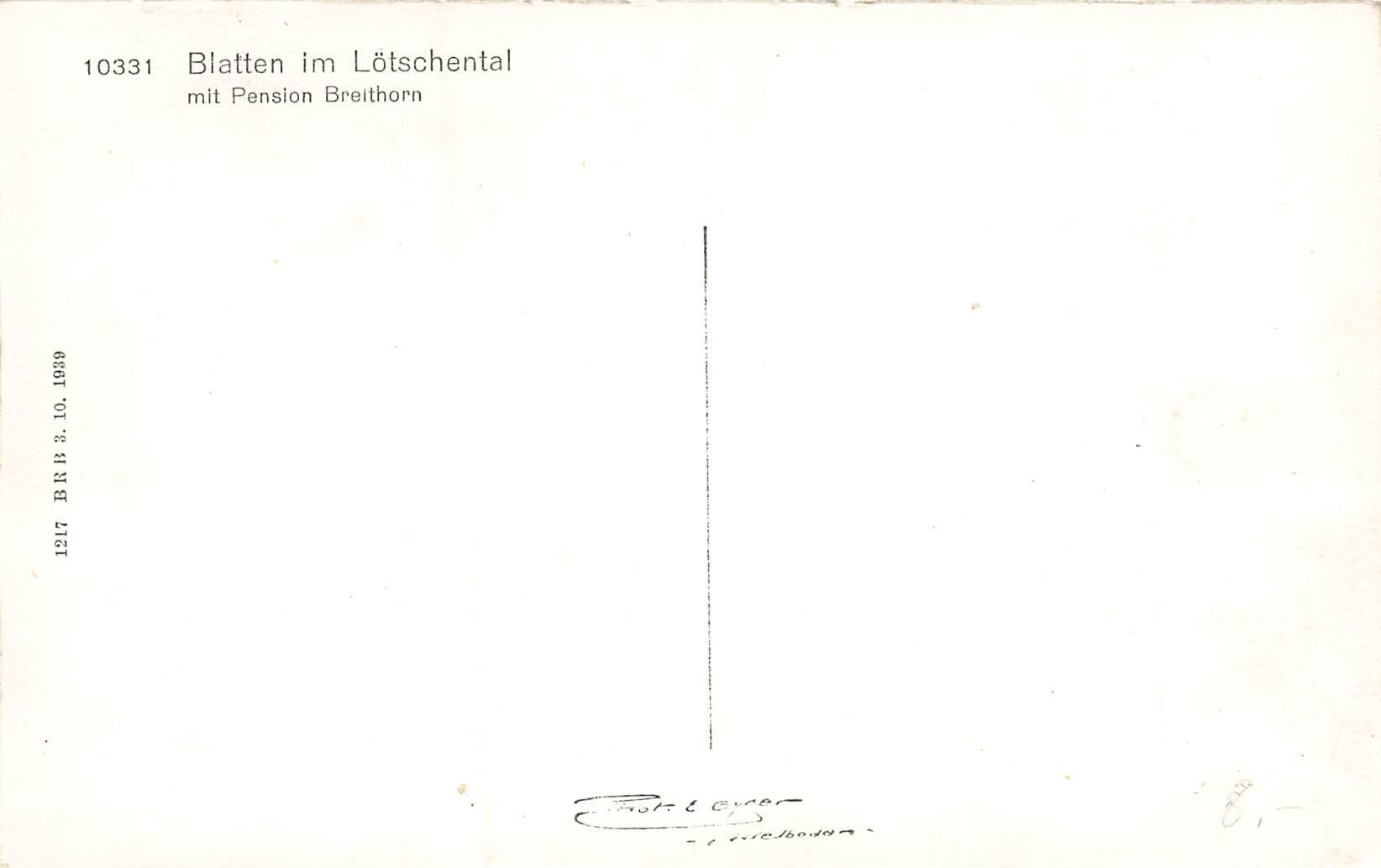 Ansichtskarten: Blatten im Lötschental – Gebraucht aus Schwyz von Seffi56 1