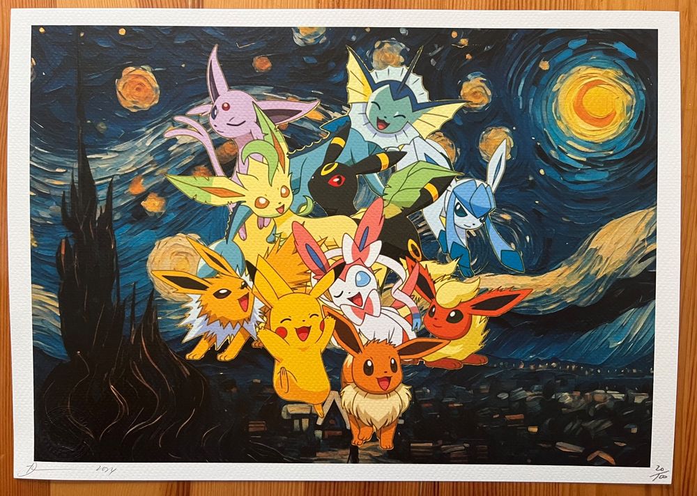 DEATH NYC « Van Gogh Pokemons » 20/100 (Neu (gemäss Beschreibung)) in ...