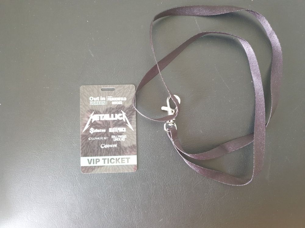 METALLICA VIP out in the green Frauenfeld | Kaufen auf Ricardo