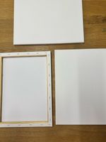 Leinwand Set 3 Stück weiss auf Keilrahmen neuwertig