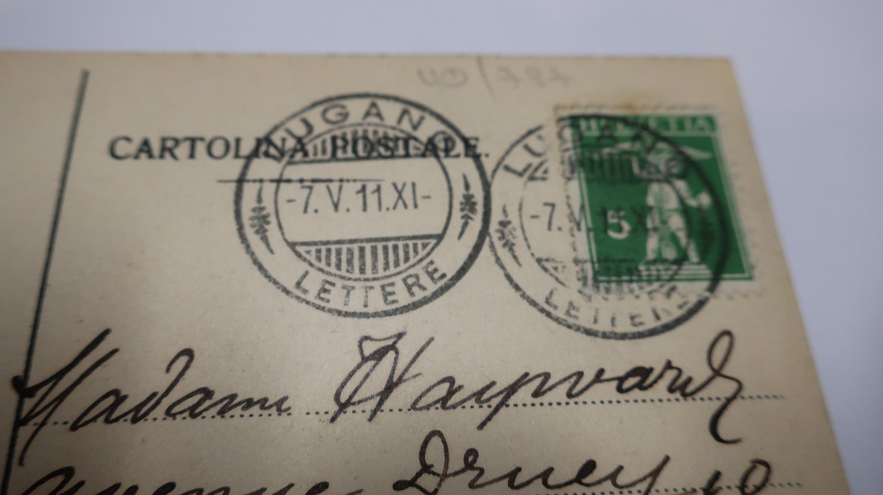Ansichtskarten: Lugano Paradiso 1911 – Gebraucht aus Cormoret von Pascalll2001 4