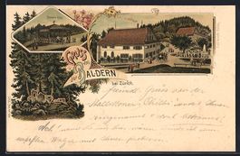 Litho Stallikon, Baldern-Höhe mit Gastw