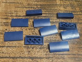 lego 88930 lot de 10 pièces Dark Blue Slope, Curved