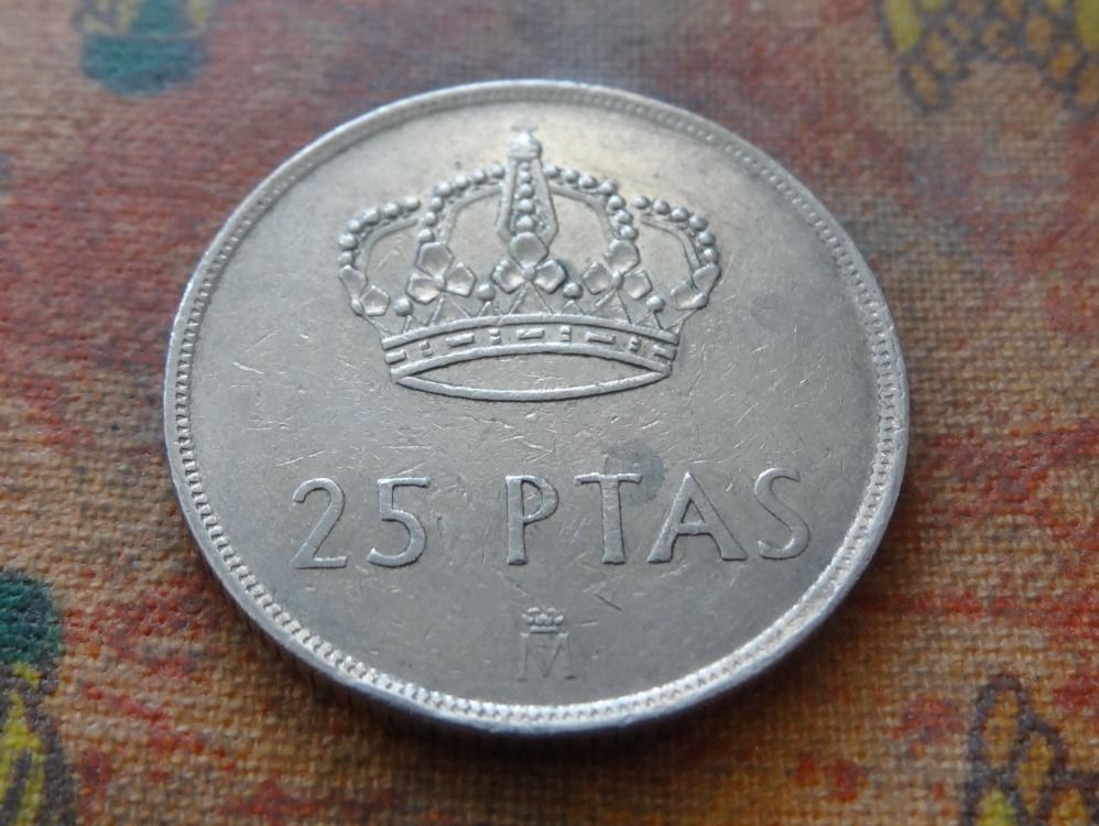 Tutti le monete: ESPAGNE  25  Pesetas  1983 – Usato da Romanel-sur-Lausanne venduto da Swift13 1