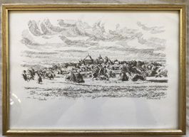 Walter Schenkel (1923-2012) - Orig. Federzeichnung - Kyburg