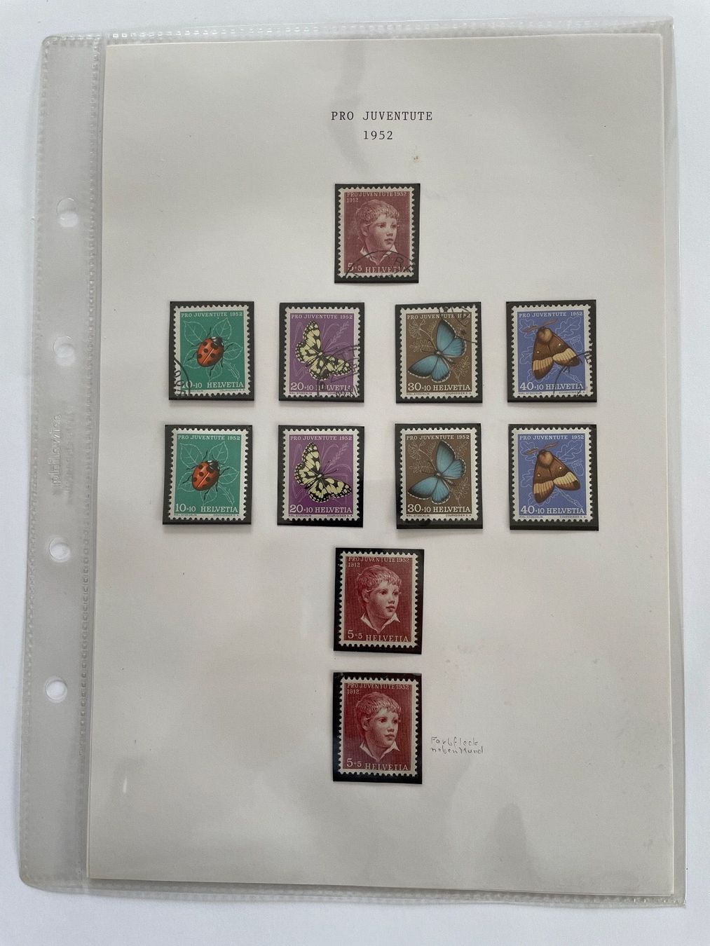 Tutti i francobolli: Antike Briefmarken Pro Juventute 1944 - 1952 – Usato da Adligenswil venduto da Treegarden 8