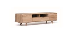 TV Möbel Lowboard SKAGEN Eiche Wildeiche massiv 160 x 40 cm